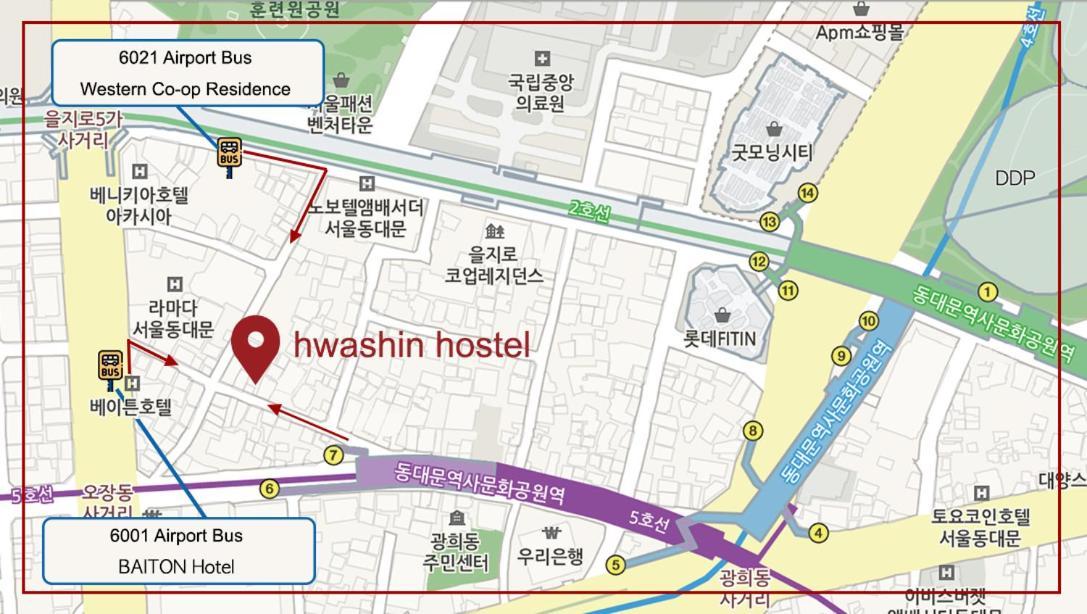Dongdaemun Hwashin Hostel Seul Exterior foto